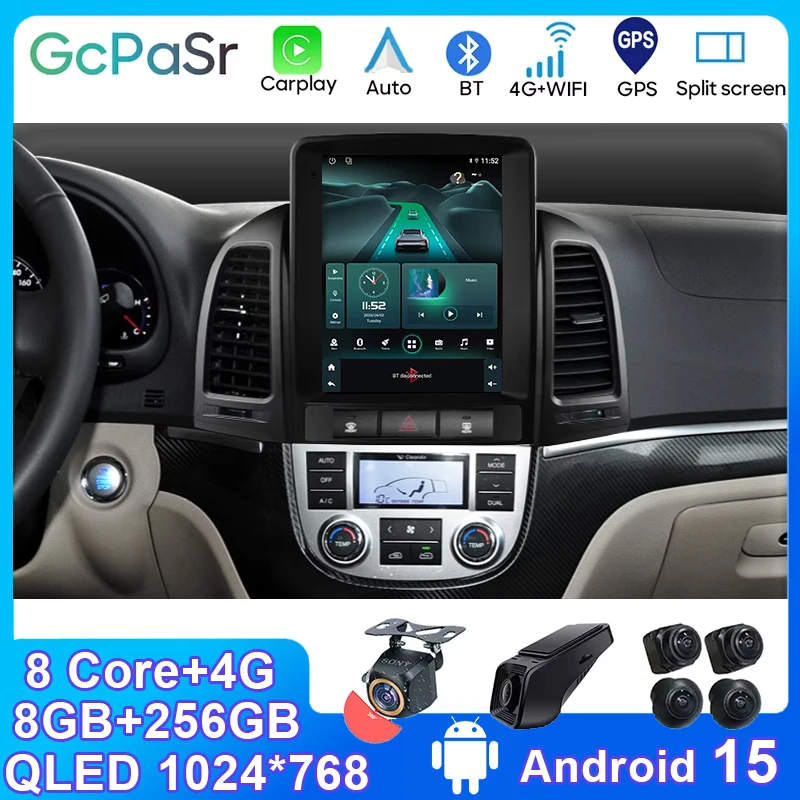 9.7'' Android 15 For Hyundai Santa Fe 2 2006 - 2012 Car Radio Stereo Auto DSP Carplay GPS Navigation Player Video 4G TS10
9.7'' Android 15 For Hyundai Santa Fe 2 2006 - 2012 Car Radio Stereo Auto DSP Carplay GPS Navigation Player Video 4G TS10