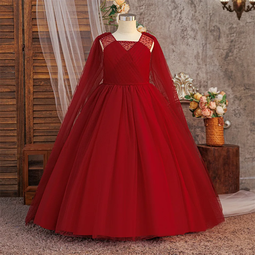 Новогодние красные длинные платья с нерегулярной накидкой для девочек, сценическое свадебное платье, пышное платье из бисера для девочек, детское платье на день рождения ASQ03
Новогодние красные длинные платья с нерегулярной накидкой для девочек, сценическое свадебное платье, пышное платье из бисера для девочек, детское платье на день рождения ASQ03