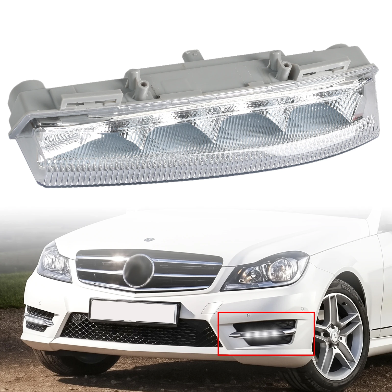 Светодиодная лампа дневного ходового огня (DRL) для Mercedes Benz W204 W212 R172 C207, левая сторона, белая, 2049068900, водонепроницаемая.
Светодиодная лампа дневного ходового огня (DRL) для Mercedes Benz W204 W212 R172 C207, левая сторона, белая, 2049068900, водонепроницаемая.
