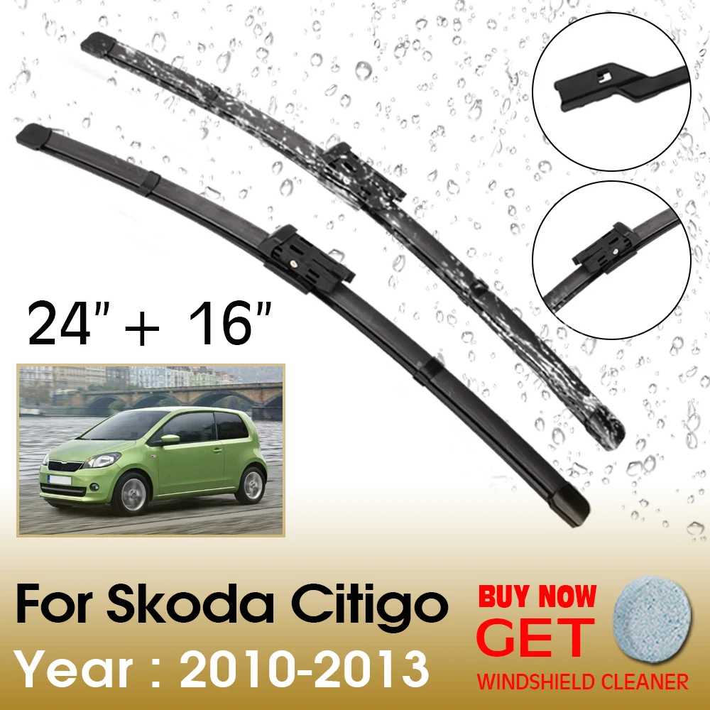 Car Wiper Blade For Skoda Citigo 24"+16" 2010-2013 Front Window Washer Windscreen Windshield Wipers Blades Accessories
Car Wiper Blade For Skoda Citigo 24"+16" 2010-2013 Front Window Washer Windscreen Windshield Wipers Blades Accessories