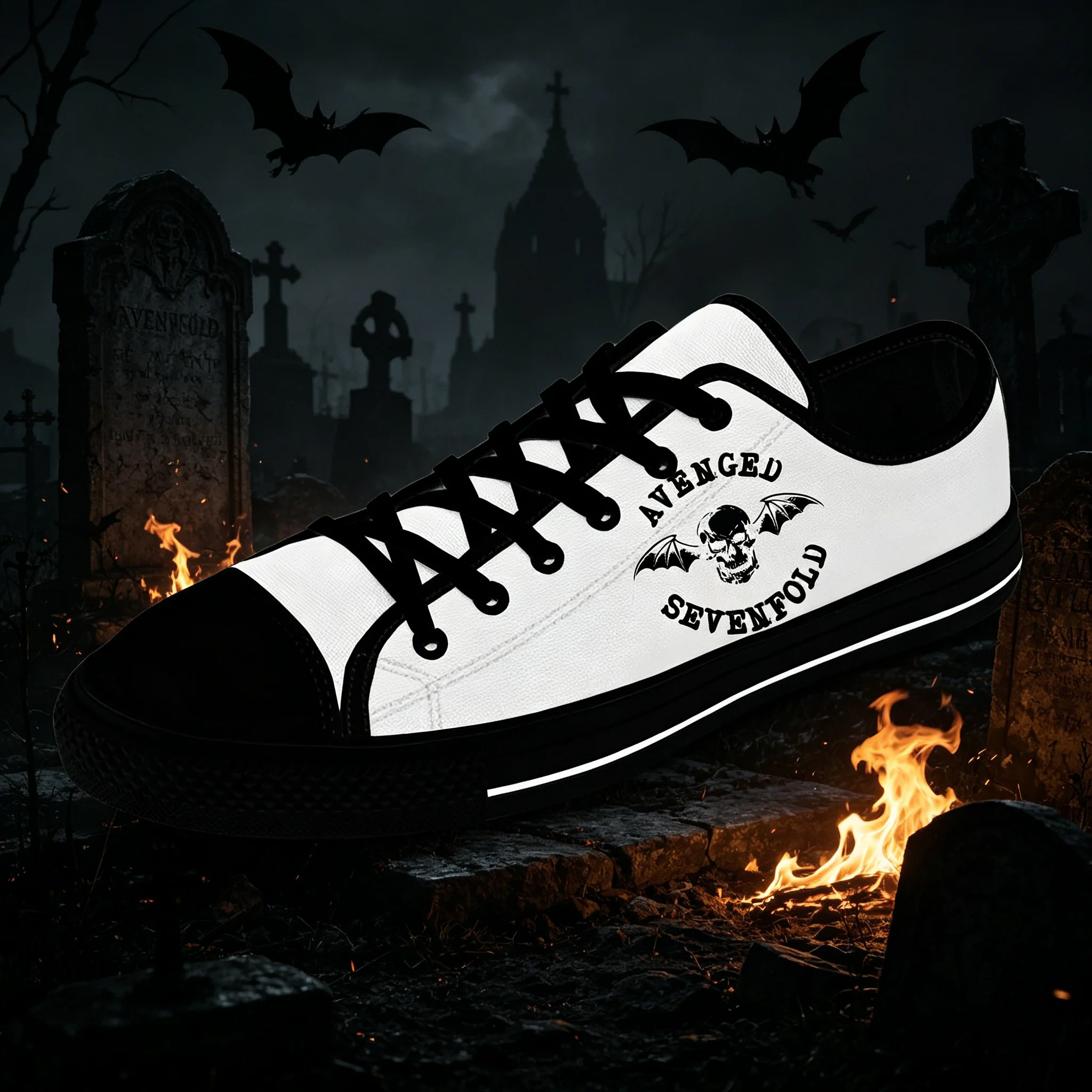 Кроссовки Avenged Sevenfold A7X с индивидуальным принтом, классические низкие кеды из канваса, повседневная обувь с рисунком метал-рок группы
Кроссовки Avenged Sevenfold A7X с индивидуальным принтом, классические низкие кеды из канваса, повседневная обувь с рисунком метал-рок группы