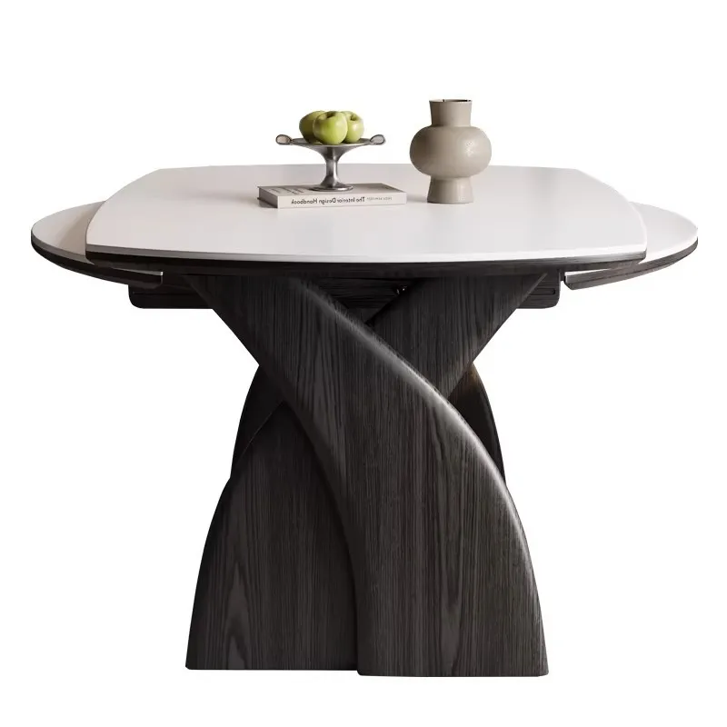 Medieval American solid wood folding dining table 2026 new retractable variable, black square and round dual-purpose
Medieval American solid wood folding dining table 2026 new retractable variable, black square and round dual-purpose