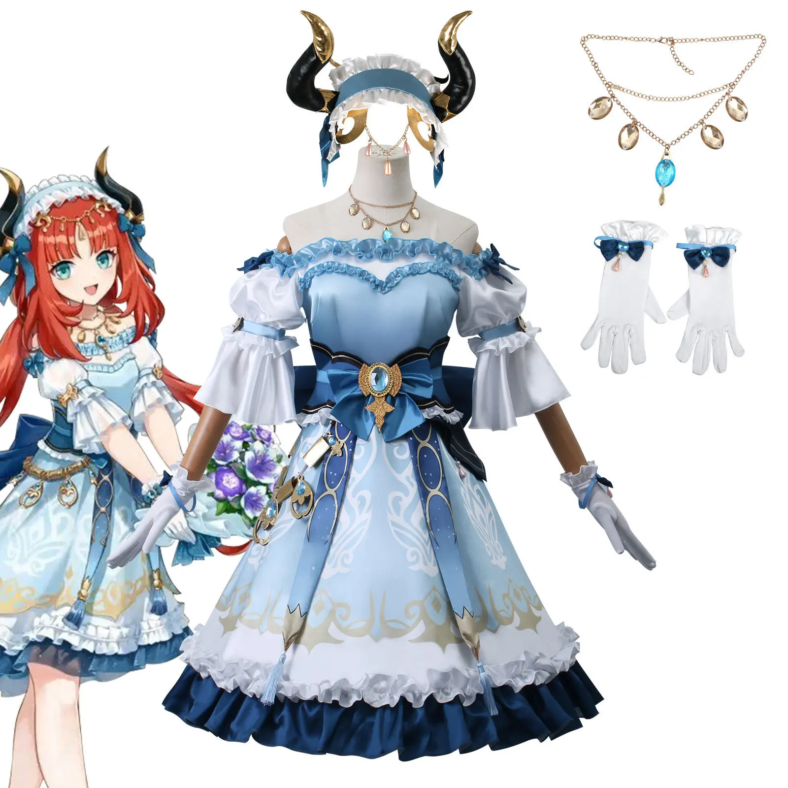 Genshin Impact Cos Uniform Nilu Japanese Uniform Linkage New Cosplay Game Animation Clothing Dress Full Set Of C Uniform
Genshin Impact Cos Uniform Nilu Japanese Uniform Linkage New Cosplay Game Animation Clothing Dress Full Set Of C Uniform