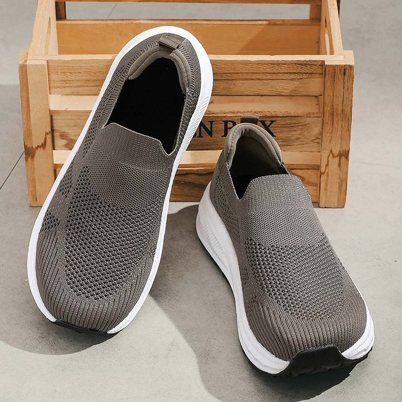 Men's Slip-On Shoes Comfortable Breathable Knitted wide toe shoes Fitness Cushioning athletic Shoe Men Big Sizes Outdoor Sneaker
Men's Slip-On Shoes Comfortable Breathable Knitted wide toe shoes Fitness Cushioning athletic Shoe Men Big Sizes Outdoor Sneaker