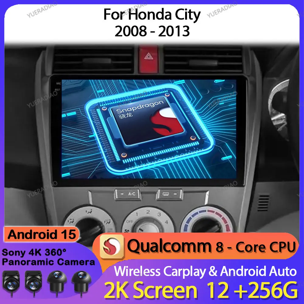 Автомобильное радио Android 15 для Honda City 2008 2010 2011 2012 2013, головное устройство 4G WIFI GPS NAVI, мультимедийный стерео видеоплеер BT QLED
Автомобильное радио Android 15 для Honda City 2008 2010 2011 2012 2013, головное устройство 4G WIFI GPS NAVI, мультимедийный стерео видеоплеер BT QLED