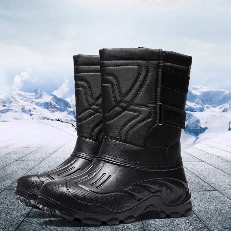 Men Snow Boots Outdoor Waterproof Fishing Boots Winter Plush Warm Cotton Boot Lightweight EVA Work Boots Winter Cotton RainBoots
Men Snow Boots Outdoor Waterproof Fishing Boots Winter Plush Warm Cotton Boot Lightweight EVA Work Boots Winter Cotton RainBoots