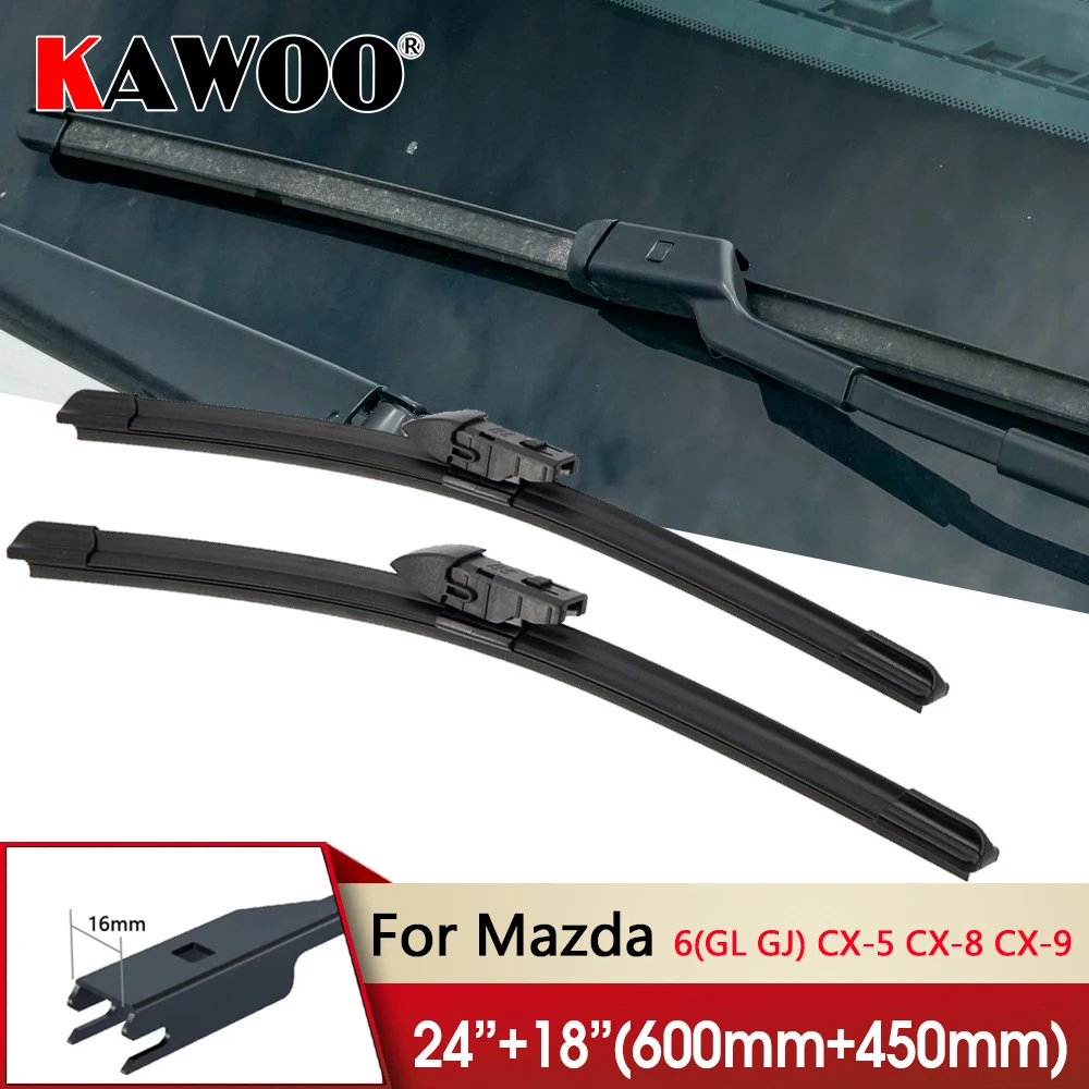Car Wiper RHD & LHD Front Wiper Blade 24"+18" For Mazda 6(GL GJ) CX-5 CX-8 CX-9 2017-2025 Windshield Windscreen Front Window
Car Wiper RHD & LHD Front Wiper Blade 24"+18" For Mazda 6(GL GJ) CX-5 CX-8 CX-9 2017-2025 Windshield Windscreen Front Window