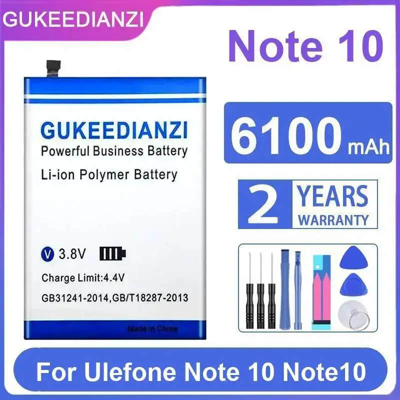 Long-Lasting Mobile Phone Battery 6100mAh Premium Replacement For Ulefone Note 10
Long-Lasting Mobile Phone Battery 6100mAh Premium Replacement For Ulefone Note 10