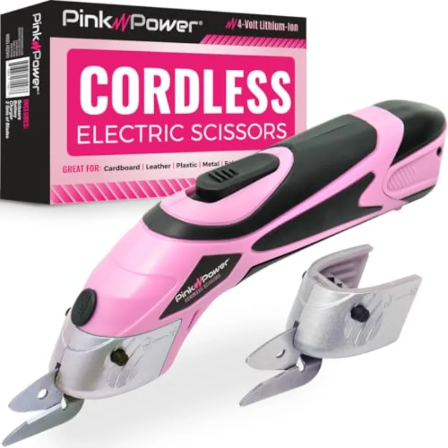 Cordless Electric Scissors Fabric Cutter for Crafts, Box, Sewing, Carpet, and Scrapbooking - Heavy Duty Professional Rotary She
Cordless Electric Scissors Fabric Cutter for Crafts, Box, Sewing, Carpet, and Scrapbooking - Heavy Duty Professional Rotary She