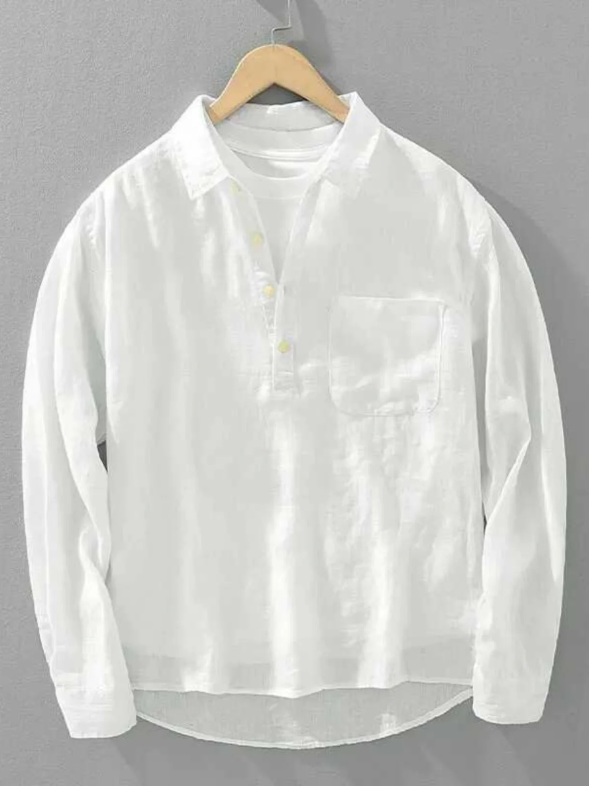 Повседневная мужская рубашка с длинным рукавом, свободного кроя, легкая, весенне-летняя, универсальная, модная, городская, дышащая
Повседневная мужская рубашка с длинным рукавом, свободного кроя, легкая, весенне-летняя, универсальная, модная, городская, дышащая