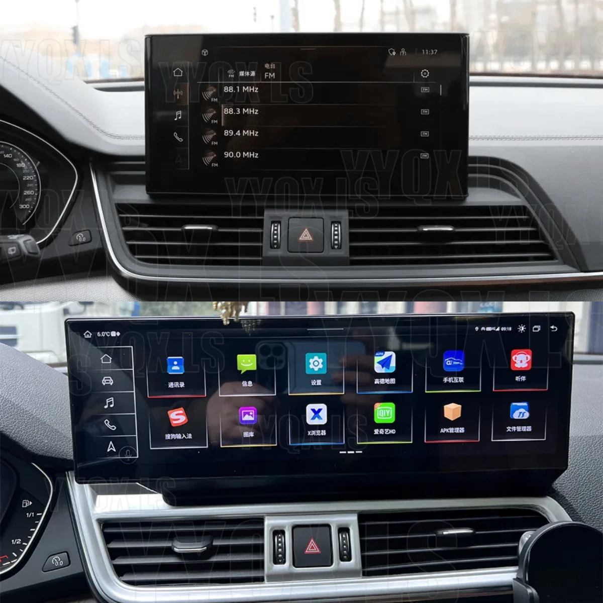 14,9-дюймовый автомобильный радиоприемник для Audi Q5 Q5L SQ5 2018-2020 с беспроводным CarPlay, Android Auto, мультимедийный видеоплеер, головное устройство, стереосистема, GPS
14,9-дюймовый автомобильный радиоприемник для Audi Q5 Q5L SQ5 2018-2020 с беспроводным CarPlay, Android Auto, мультимедийный видеоплеер, головное устройство, стереосистема, GPS