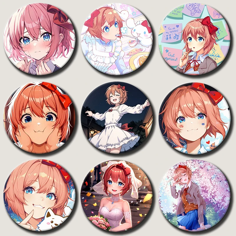 Anime Character Sayori Pins Tinplate Badge Cartoon Sayori Brooches for Backpack Hat Clothes Decoration Fans Collection Gifts
Anime Character Sayori Pins Tinplate Badge Cartoon Sayori Brooches for Backpack Hat Clothes Decoration Fans Collection Gifts