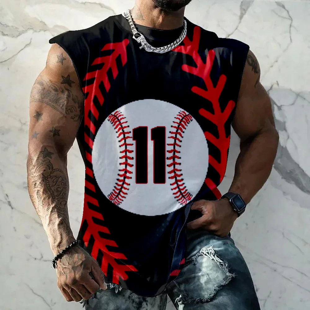 Casual Men's Tank Top Baseball Number Print Sleeveless Shirts Summer Comfortable Loose Tees Man Casual Fitness Vest Quick drying
Casual Men's Tank Top Baseball Number Print Sleeveless Shirts Summer Comfortable Loose Tees Man Casual Fitness Vest Quick drying