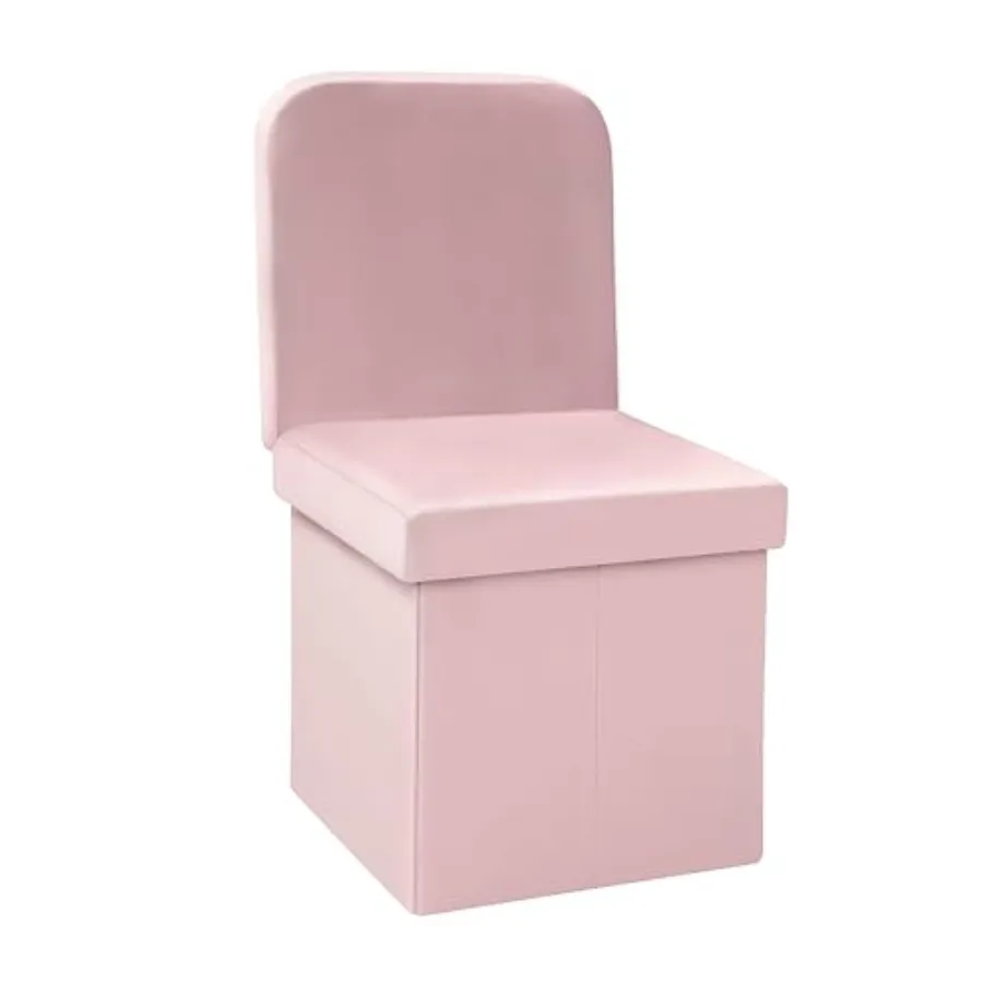 Velvet Storage Ottoman with Seat Back, Folding Storage Chair for Living Room, Space-Saving Room Organizer Cubes, Toy Chest Stor
Velvet Storage Ottoman with Seat Back, Folding Storage Chair for Living Room, Space-Saving Room Organizer Cubes, Toy Chest Stor