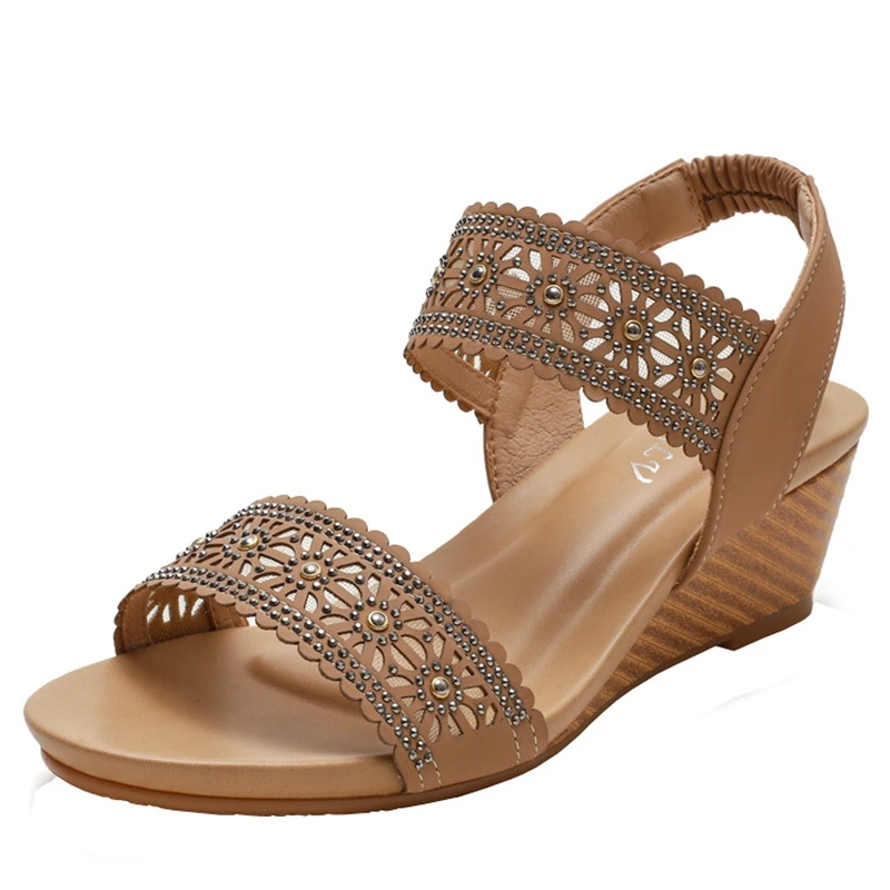 Women Sandals Summer Shoes Soft Leather Slip On Ladies Wedge Sandals Fashion Open Toe Casual Female Footwear Plus Size Shoes
Women Sandals Summer Shoes Soft Leather Slip On Ladies Wedge Sandals Fashion Open Toe Casual Female Footwear Plus Size Shoes