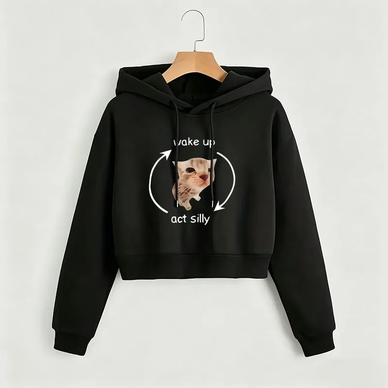 Wake Up Act Silly Meme Graphic Cropped Sweatshirt Crop Top Hoodie Y2k Sweatshirts Gothic Casual Style Clothes
Wake Up Act Silly Meme Graphic Cropped Sweatshirt Crop Top Hoodie Y2k Sweatshirts Gothic Casual Style Clothes