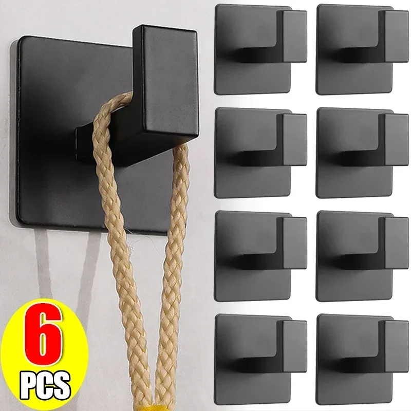 1/6Pcs Strong Self-Adhesive Wall Hooks Keys Bag Shower Robe Hanging Holder Clothes Coat Hanger Towel Rack Kitchen Bathroom Hook
1/6Pcs Strong Self-Adhesive Wall Hooks Keys Bag Shower Robe Hanging Holder Clothes Coat Hanger Towel Rack Kitchen Bathroom Hook