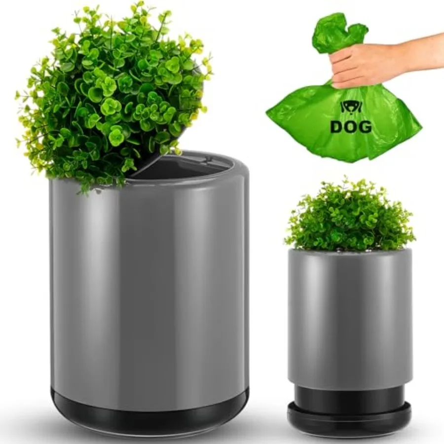 Dog Poop Trash Can Outside 13 L/ 3. 4 Gal Dog Waste Trash Can with Lid, Plant-Styled, Double-Layer Design, Outdoor Garbage Cont
Dog Poop Trash Can Outside 13 L/ 3. 4 Gal Dog Waste Trash Can with Lid, Plant-Styled, Double-Layer Design, Outdoor Garbage Cont