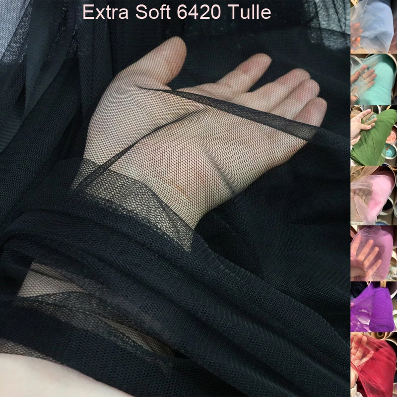 Extra Soft Italian Tulle Fabric 2 way Stretch Tulle for Bridal Couture, Veiling Fabric,63" Wide DIY Sewing Material(6420)
Extra Soft Italian Tulle Fabric 2 way Stretch Tulle for Bridal Couture, Veiling Fabric,63" Wide DIY Sewing Material(6420)
