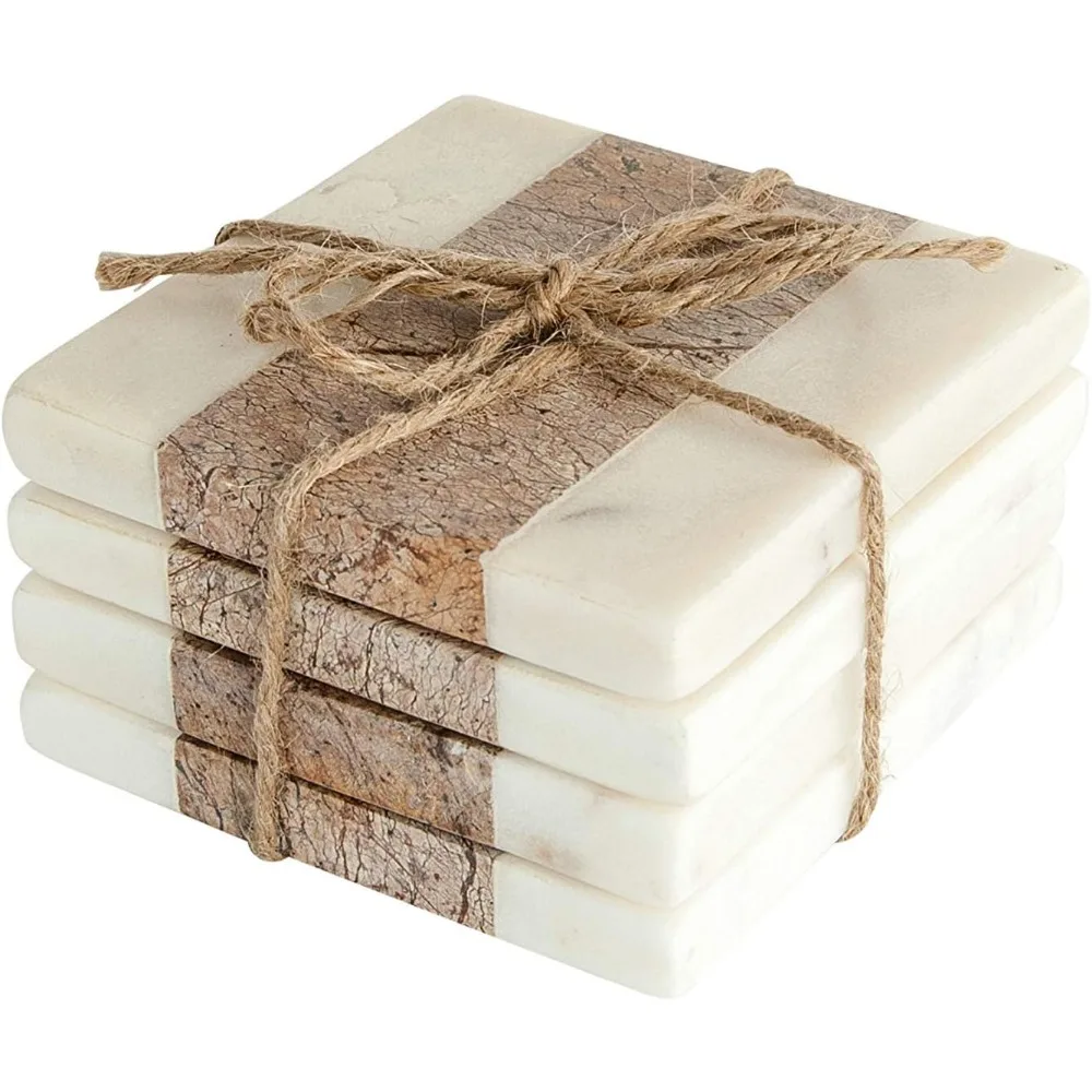 Квадратные мраморные подставки Creative Co-Op с джутовой нитью, коричневые (набор из 4 предметов)
Квадратные мраморные подставки Creative Co-Op с джутовой нитью, коричневые (набор из 4 предметов)