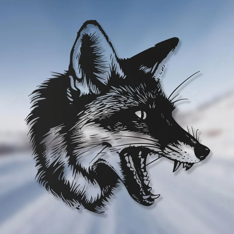 1PC Fox Head Silhouette Vinyl Sticker, Waterproof & Durable Decal for Car Exterior, Glass & Metal Surfaces
1PC Fox Head Silhouette Vinyl Sticker, Waterproof & Durable Decal for Car Exterior, Glass & Metal Surfaces