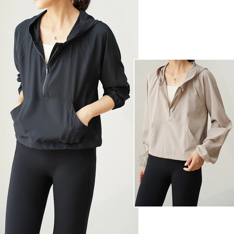 Женский спортивный костюм Fitn Series с защитой от солнца UPF50, быстросохнущая спортивная куртка, летний топ с капюшоном из смесового полиэстера
Женский спортивный костюм Fitn Series с защитой от солнца UPF50, быстросохнущая спортивная куртка, летний топ с капюшоном из смесового полиэстера