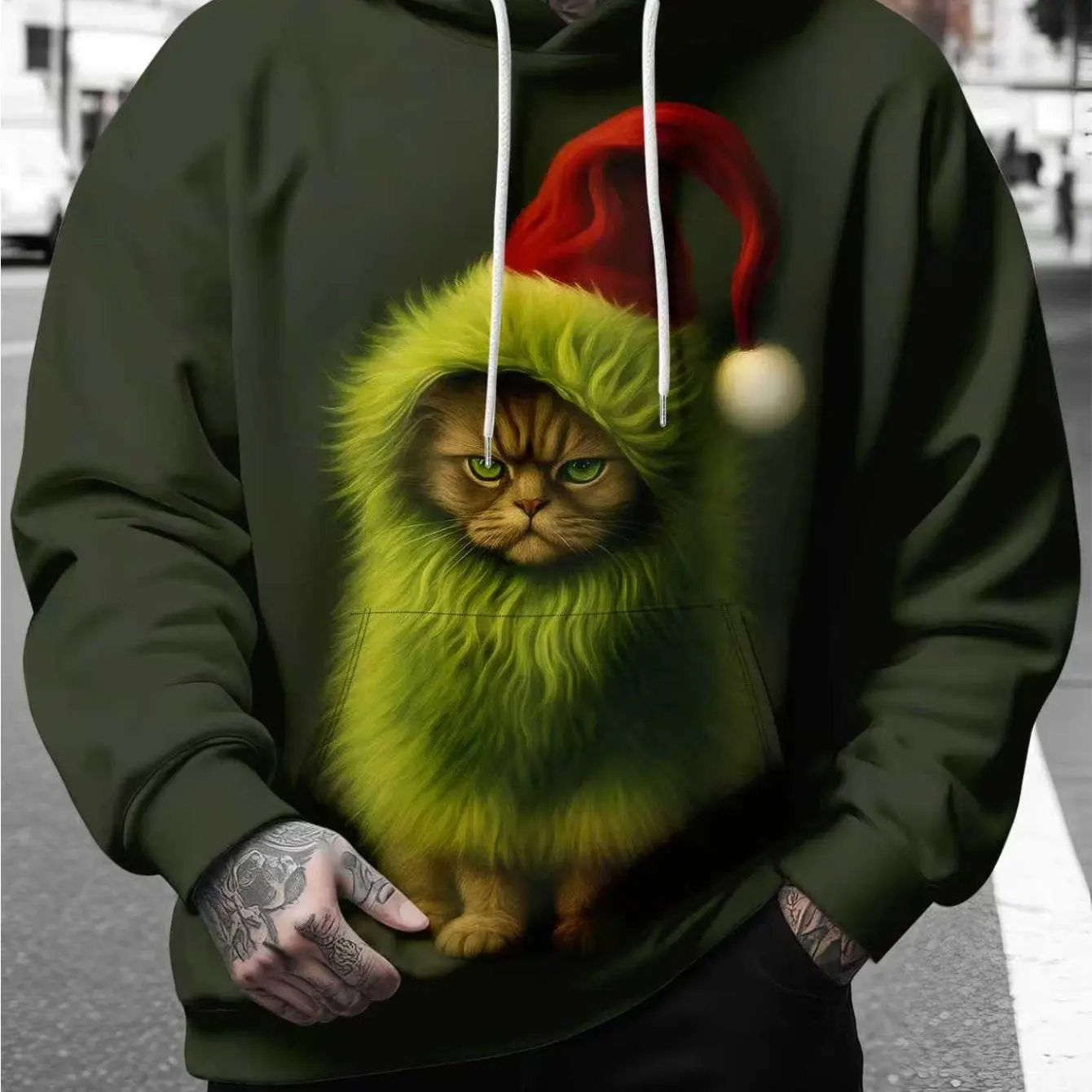 Funny Cat Printed Men's Hoodies Autumn Casual O-Neck Long Sleeve Sweatshirts Top Fashion Breathable Christmas Party Men Clothing
Funny Cat Printed Men's Hoodies Autumn Casual O-Neck Long Sleeve Sweatshirts Top Fashion Breathable Christmas Party Men Clothing