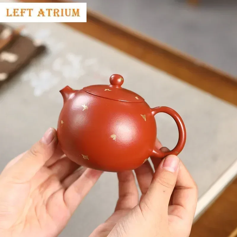 170ml Chinese Yixing Purple Clay Teapots Beauty Tea Infuser Kettle Handmade Xishi Tea Pot Household Raw Ore Zisha Tea Set
170ml Chinese Yixing Purple Clay Teapots Beauty Tea Infuser Kettle Handmade Xishi Tea Pot Household Raw Ore Zisha Tea Set