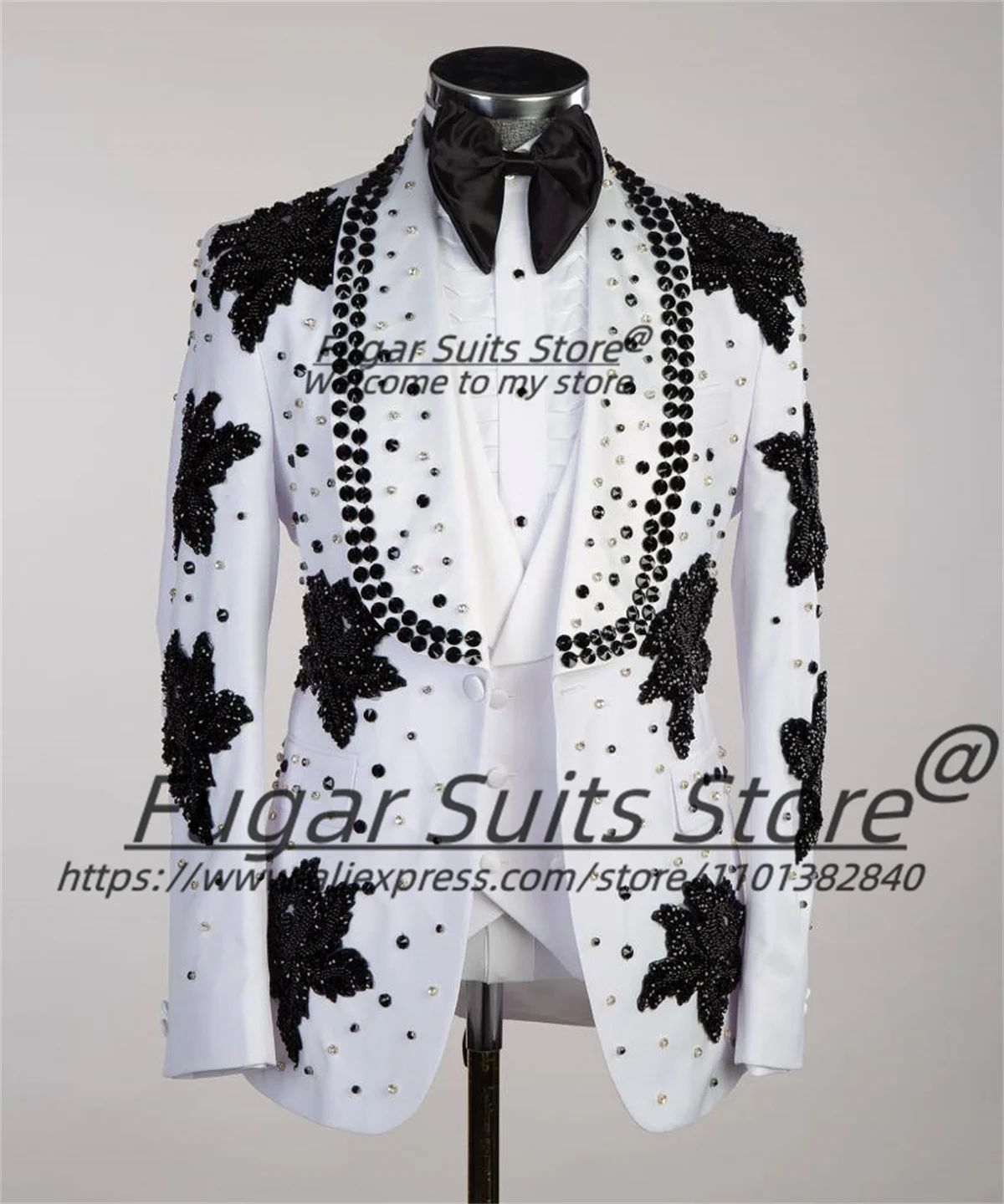 Luxuly 3D Beadwork Embroidery Men Suits Slim Fit Male Blazers Magnificent Groom Prom Tuxedos 2 Pieces Sets Elegant Costume Homme
Luxuly 3D Beadwork Embroidery Men Suits Slim Fit Male Blazers Magnificent Groom Prom Tuxedos 2 Pieces Sets Elegant Costume Homme