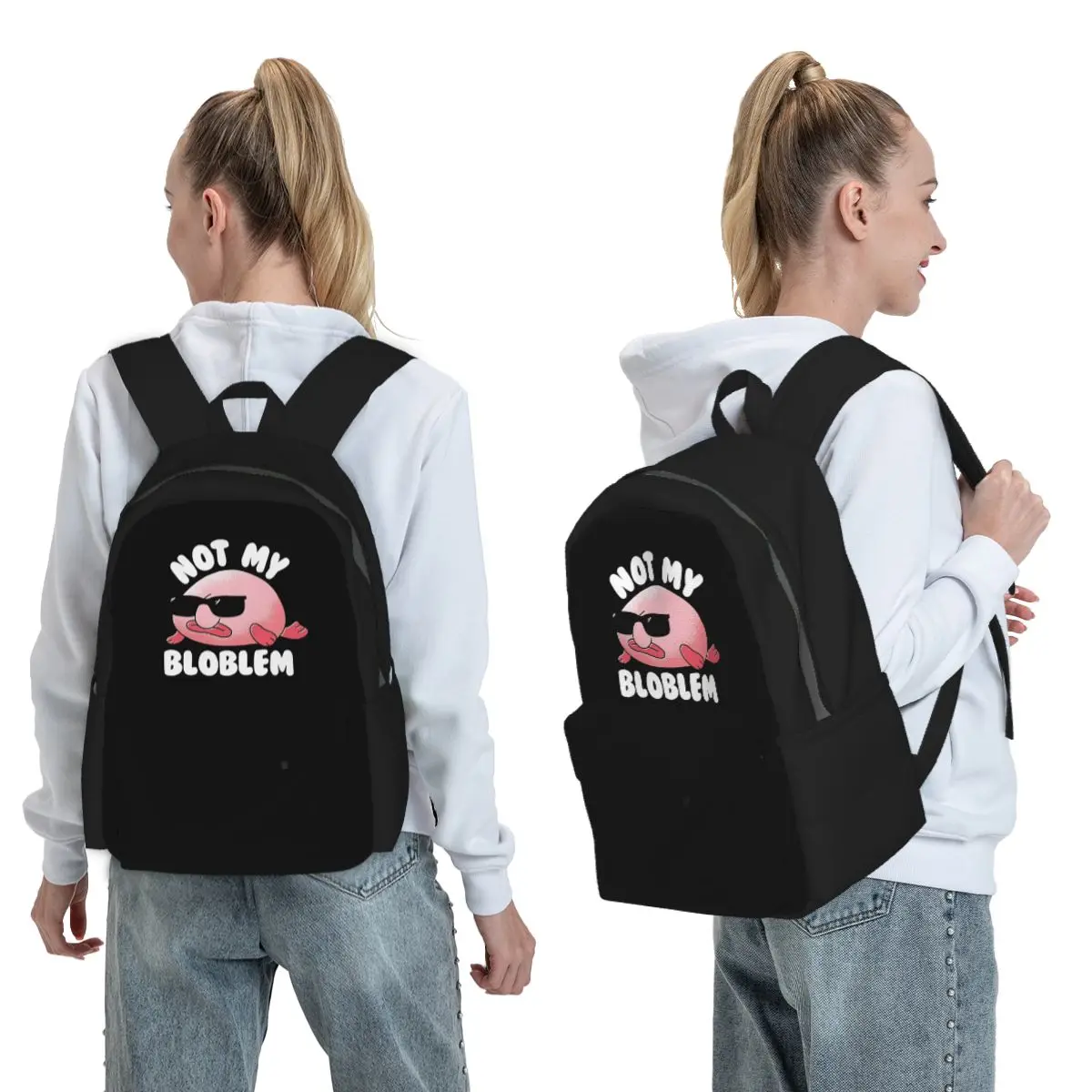 Blobfish Not My Bloblem Not My Problem Backpack Boys Girls BookBag Children School Bag Computer Shoulder Bags for Men Women
Blobfish Not My Bloblem Not My Problem Backpack Boys Girls BookBag Children School Bag Computer Shoulder Bags for Men Women