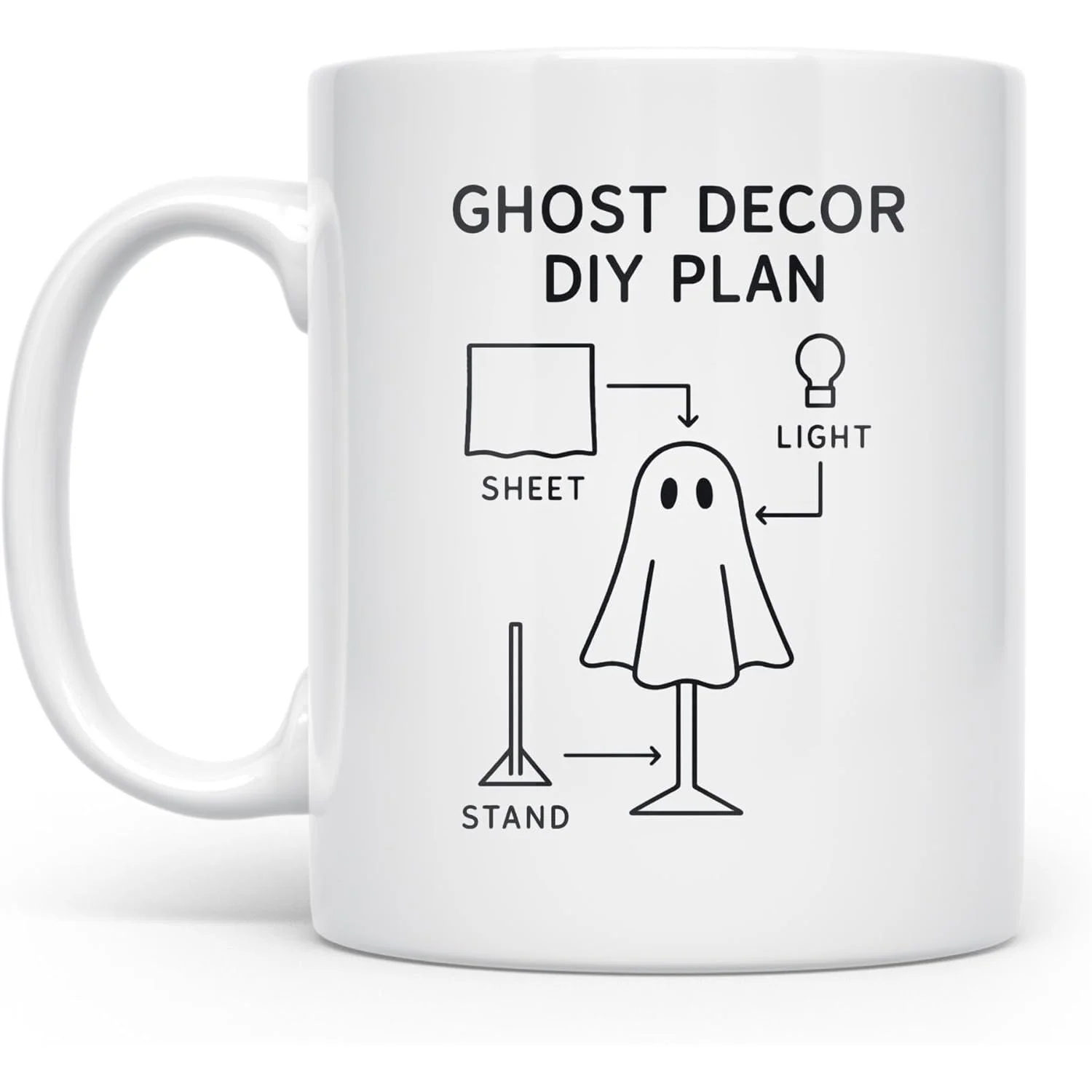 Spooky Ghost Blueprint Mug, 11Oz Ceramic, Monochrome Halloween Craft Design, for Crafters And Quirky Seasonal
Spooky Ghost Blueprint Mug, 11Oz Ceramic, Monochrome Halloween Craft Design, for Crafters And Quirky Seasonal