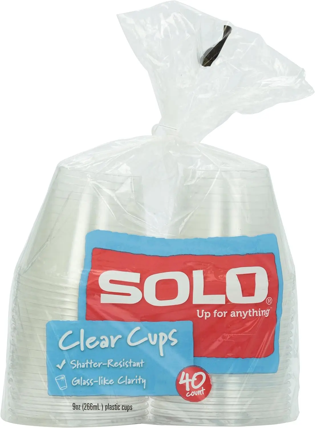 Clear plastic cups 9 ounce pack of 40 disposable beverage containers
Clear plastic cups 9 ounce pack of 40 disposable beverage containers