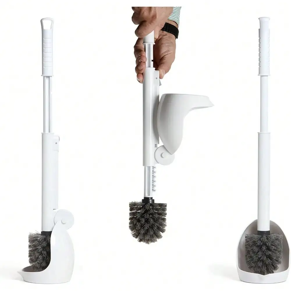 Drip-Free Toilet Brush And Holder With Ventilated Design, Compact Cleaning Tool For Home And RV (White)
Drip-Free Toilet Brush And Holder With Ventilated Design, Compact Cleaning Tool For Home And RV (White)