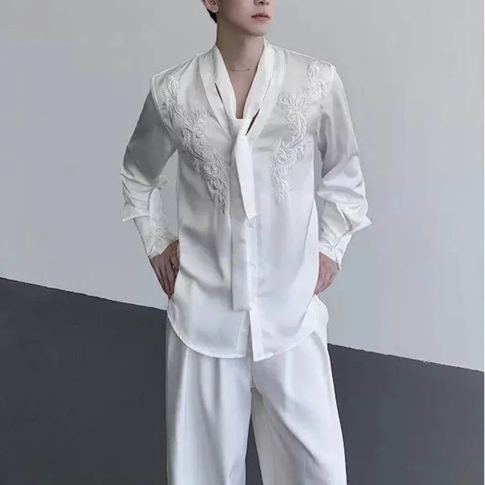 Spring And Autumn New Men's Embroidered Long-Sleeved Shirt Chinese Retro Fashion Trend Loose Simple Breathable Niche Men's Tops
Spring And Autumn New Men's Embroidered Long-Sleeved Shirt Chinese Retro Fashion Trend Loose Simple Breathable Niche Men's Tops