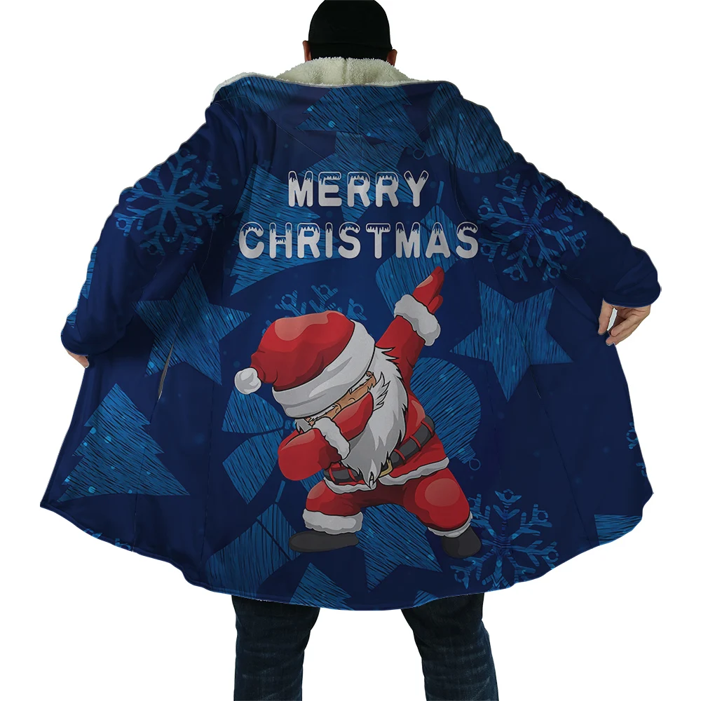 CLOOCL Winter Men Hooded Cape Christmas Graphics 3D Printed Fleece Hooded Coat Santa Claus Gift Thick Warm Coats & Jackets
CLOOCL Winter Men Hooded Cape Christmas Graphics 3D Printed Fleece Hooded Coat Santa Claus Gift Thick Warm Coats & Jackets