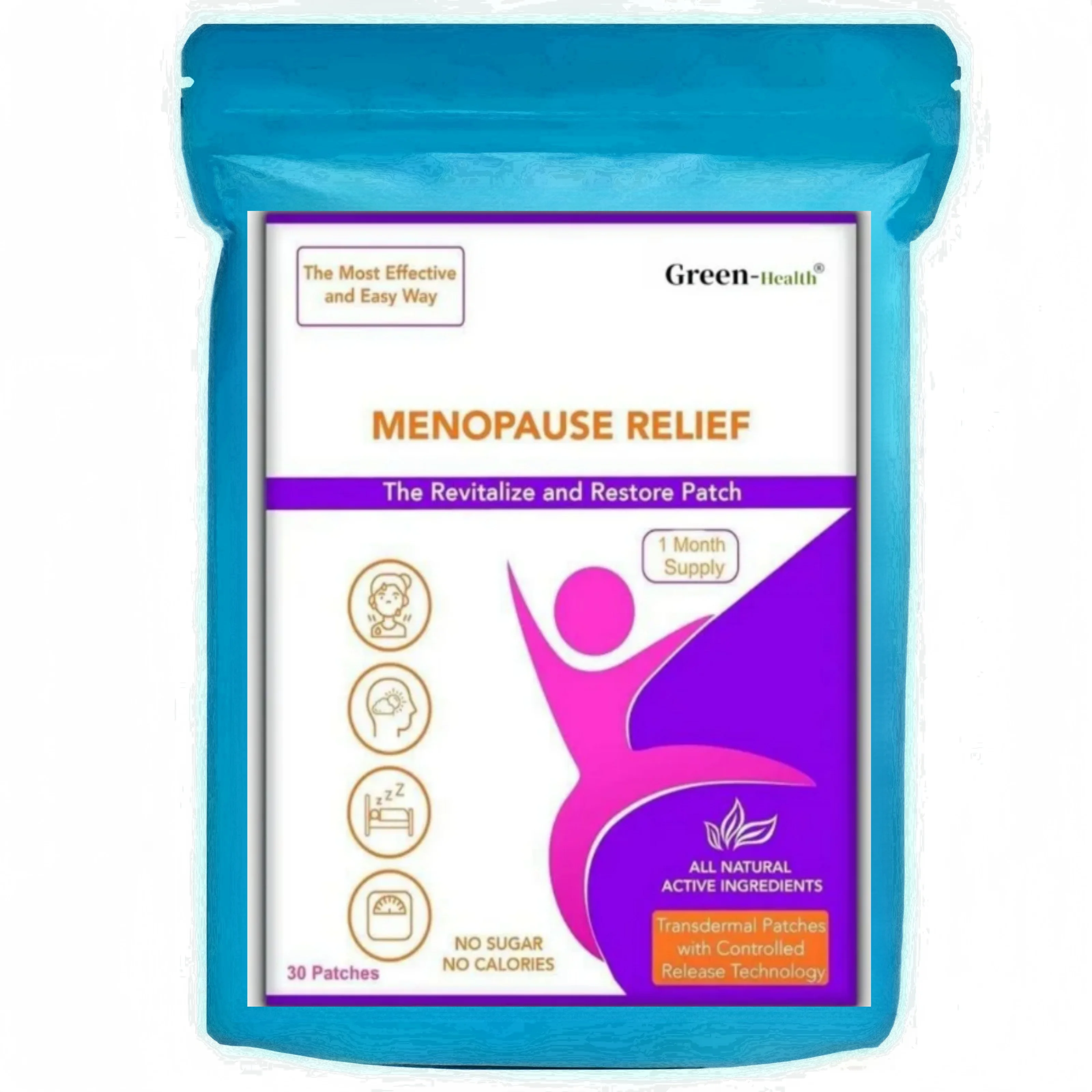 Menopause Relief Transdermal Patches - 30 Patches One Month Supply USA Made
Menopause Relief Transdermal Patches - 30 Patches One Month Supply USA Made