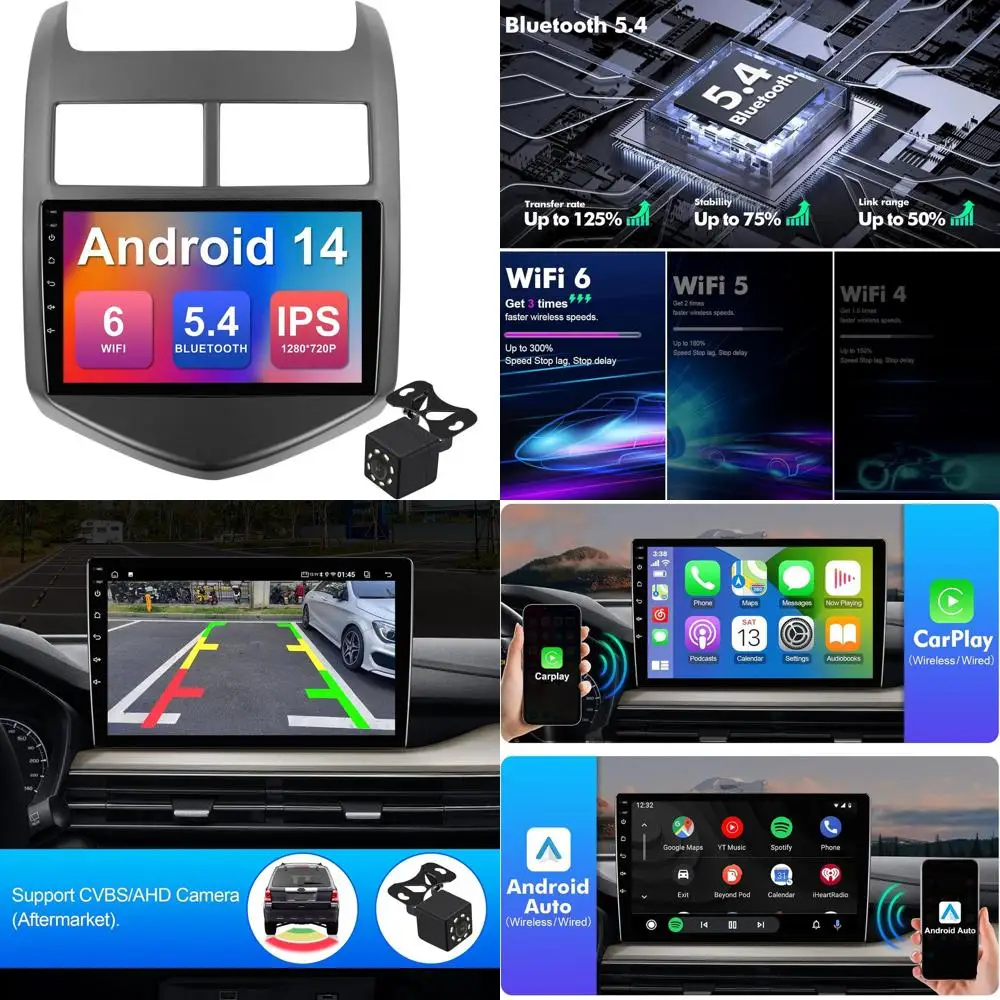 2 + 64G 9-дюймовая автомобильная стереосистема Android 14 для Chevrolet Sonic Aveo 2011-2015 IPS с сенсорным экраном Автомобильное радио с Wi-Fi 6 Carplay и
2 + 64G 9-дюймовая автомобильная стереосистема Android 14 для Chevrolet Sonic Aveo 2011-2015 IPS с сенсорным экраном Автомобильное радио с Wi-Fi 6 Carplay и