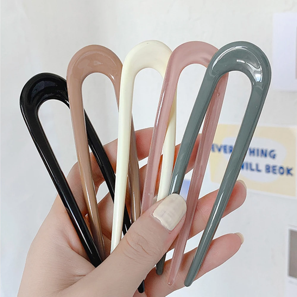 Korean Geometric Disk Hair Elegance U-shaped Acrylic Hairpins Hair Sticks Hair Accessories Hair Fork
Korean Geometric Disk Hair Elegance U-shaped Acrylic Hairpins Hair Sticks Hair Accessories Hair Fork