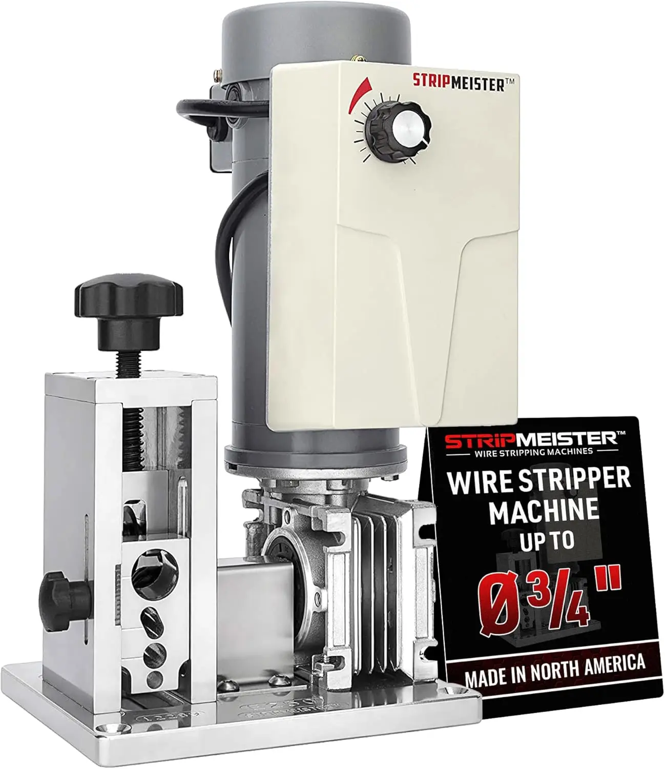 E250 Electric Automatic Wire Stripping Machine Wire Size Up To Ø3 4 Jam Free Motorized Stripper with Variable Speed
E250 Electric Automatic Wire Stripping Machine Wire Size Up To Ø3 4 Jam Free Motorized Stripper with Variable Speed