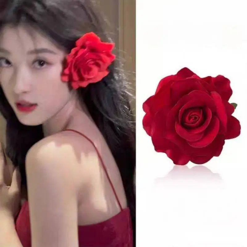 Bridal Flower Hair Clips Double Rose Hairpin Brooch Headwear Wedding Bridesmaid Party Women Rose Hair Clip Hair Accessories
Bridal Flower Hair Clips Double Rose Hairpin Brooch Headwear Wedding Bridesmaid Party Women Rose Hair Clip Hair Accessories
