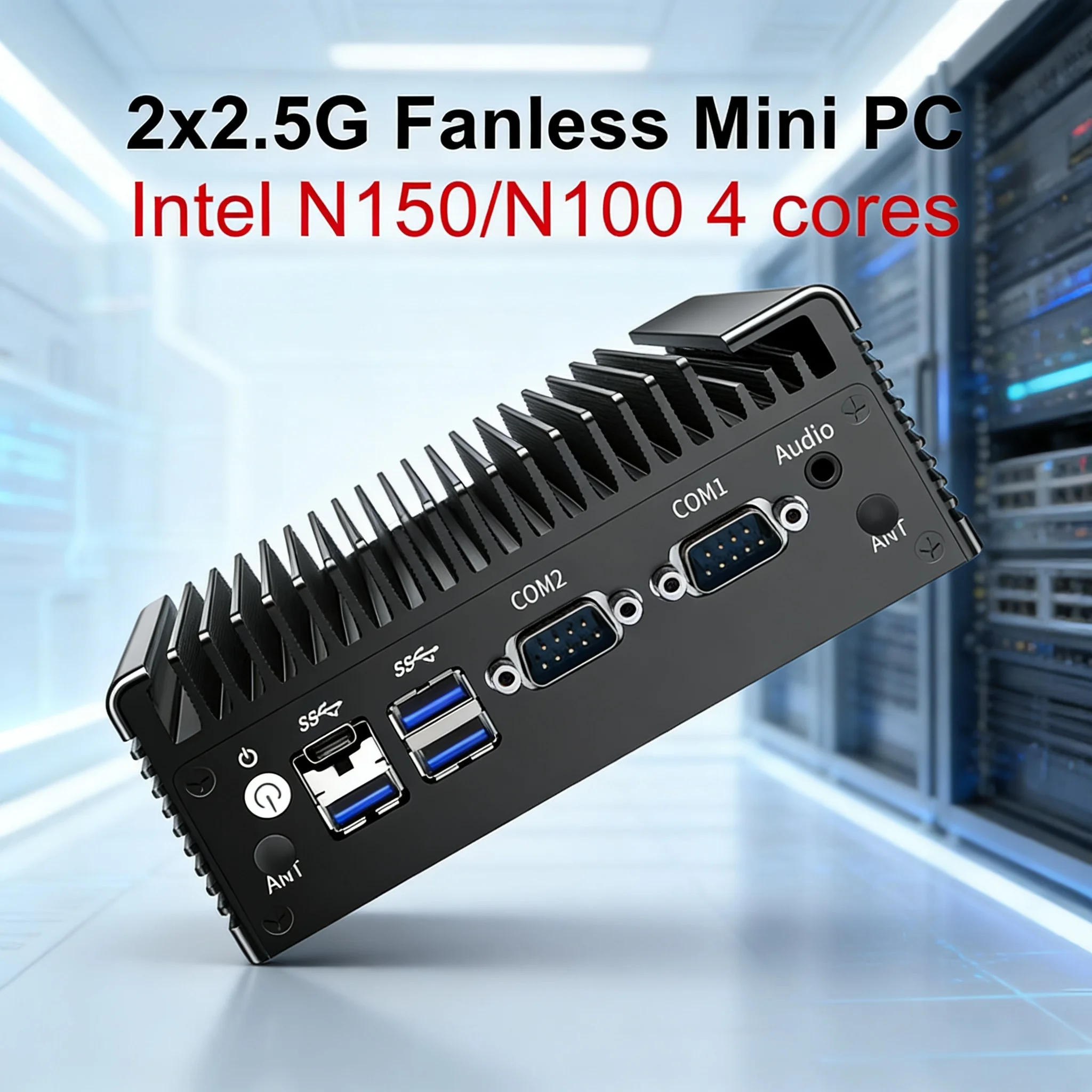 Мини-ПК Topton безвентиляторный, Intel N150/N100, 2x2.5G NIC, 2*COM, NVMe, DDR4, 2*HD, 1*DP, Type-C, с функцией фаервола, промышленный мини-компьютер
Мини-ПК Topton безвентиляторный, Intel N150/N100, 2x2.5G NIC, 2*COM, NVMe, DDR4, 2*HD, 1*DP, Type-C, с функцией фаервола, промышленный мини-компьютер