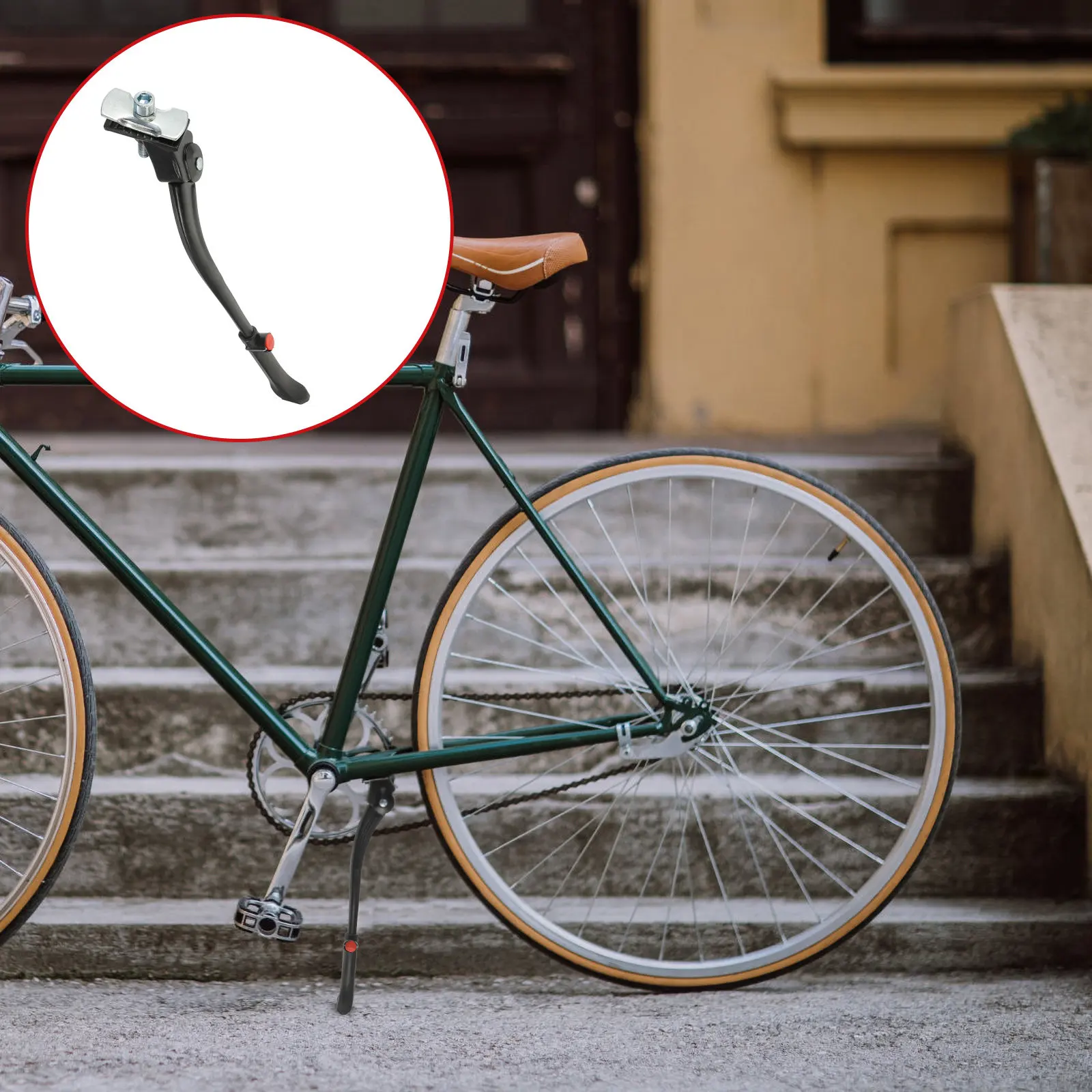 Professional Aluminum Alloy Bike Kickstand Mountain Bike Side Stand Adjustable Support Stable Parking Rack Quick Install
Professional Aluminum Alloy Bike Kickstand Mountain Bike Side Stand Adjustable Support Stable Parking Rack Quick Install