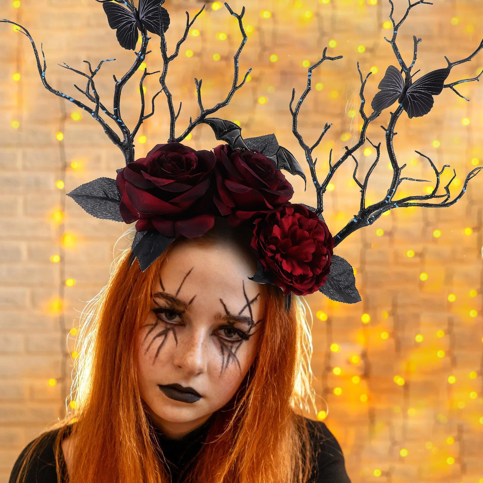 Gothic Rose Headband Halloween Style Headband for Women Unique Party Cosplay Headdress Lightweight Comfortable Fit Perfect
Gothic Rose Headband Halloween Style Headband for Women Unique Party Cosplay Headdress Lightweight Comfortable Fit Perfect