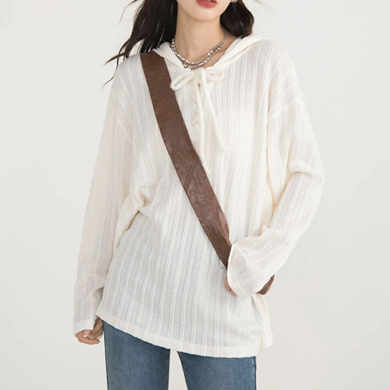 Juspinice French Rice Apricot Shirt for Women in Spring and Autumn Hooded Lace-up College Style Casual Long-sleeved Top Coat
Juspinice French Rice Apricot Shirt for Women in Spring and Autumn Hooded Lace-up College Style Casual Long-sleeved Top Coat