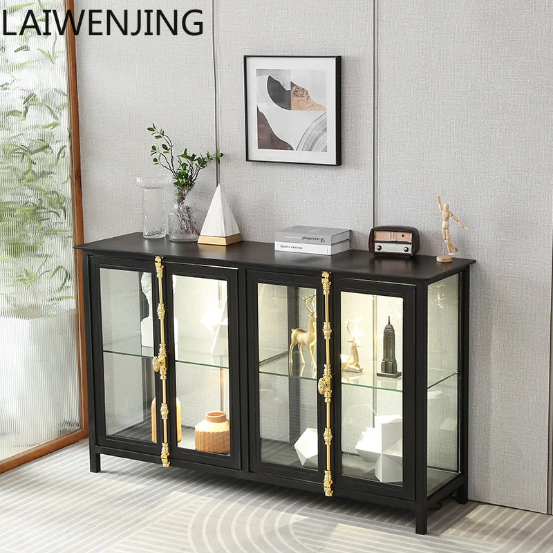 HLZ figure display cabinet retro wrought iron transparent glass cabinet boutique collection cabinet
HLZ figure display cabinet retro wrought iron transparent glass cabinet boutique collection cabinet