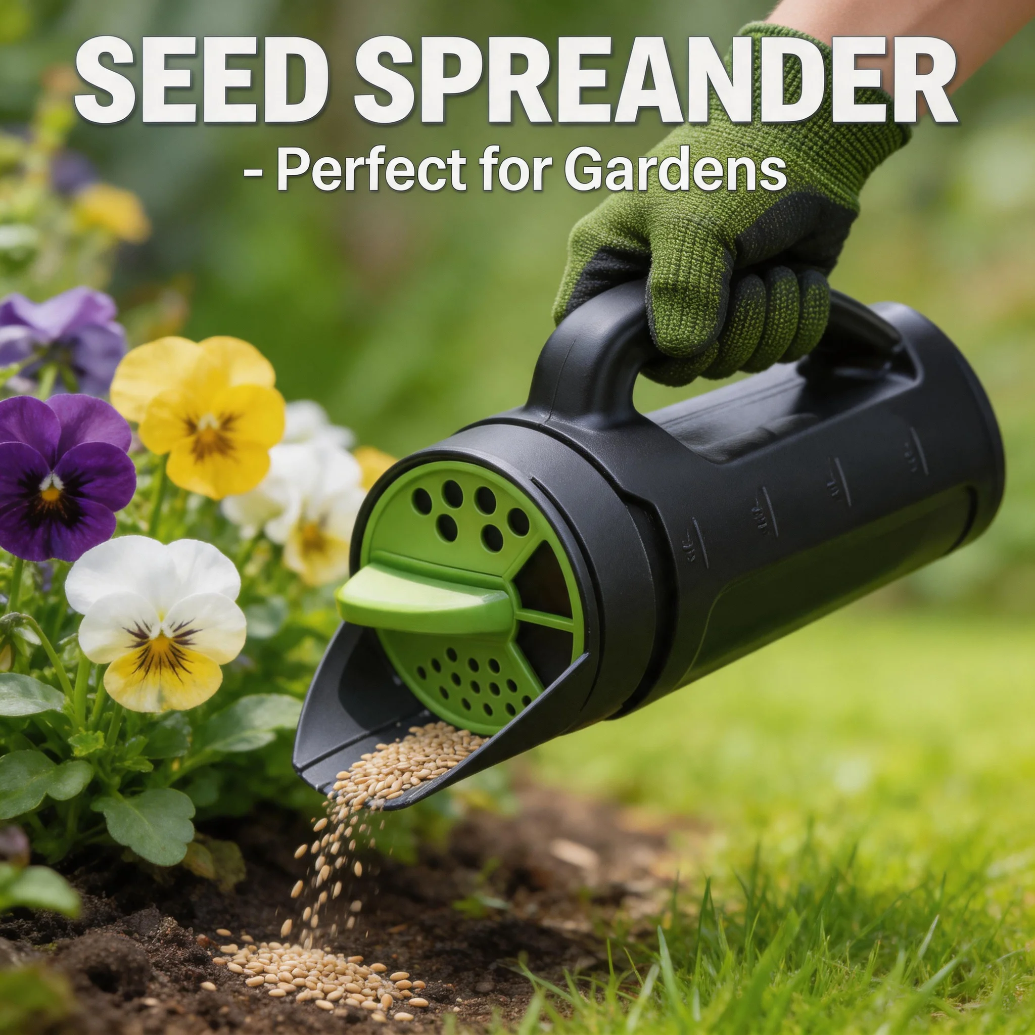 Handheld Garden Seeder Manual Multifunction Sower Machine 2.5L Adjustable Multiple Modes for Sowing Seeds Spreading Salt
Handheld Garden Seeder Manual Multifunction Sower Machine 2.5L Adjustable Multiple Modes for Sowing Seeds Spreading Salt