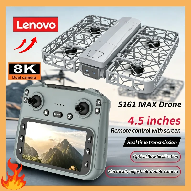 Lenovo S161 MAX Brushless Foldable RC Quadcopter, Humanoid Tracking, Gesture Photo Shot, Video Record Headless Mode
Lenovo S161 MAX Brushless Foldable RC Quadcopter, Humanoid Tracking, Gesture Photo Shot, Video Record Headless Mode