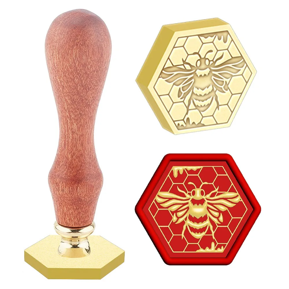 Retro Seal Stamp Set including Safflower Pear Wood Handle Removable Brass Head for Envelopes Invitations Gift Card Bees
Retro Seal Stamp Set including Safflower Pear Wood Handle Removable Brass Head for Envelopes Invitations Gift Card Bees