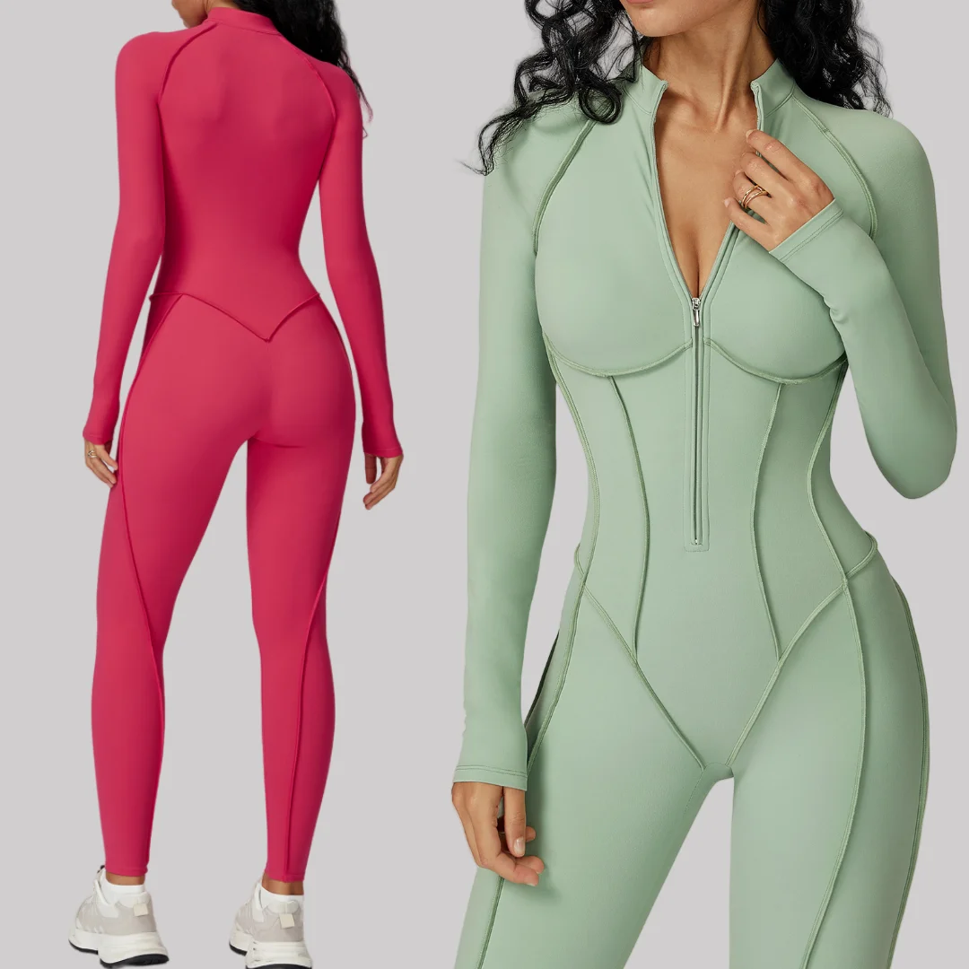 seamless Yoga Jumpsuit Peach Hip high elasticity Zipper Bodysuit Long sleeves One-Piece Workout Clothes Gym Leggings sportswear
seamless Yoga Jumpsuit Peach Hip high elasticity Zipper Bodysuit Long sleeves One-Piece Workout Clothes Gym Leggings sportswear