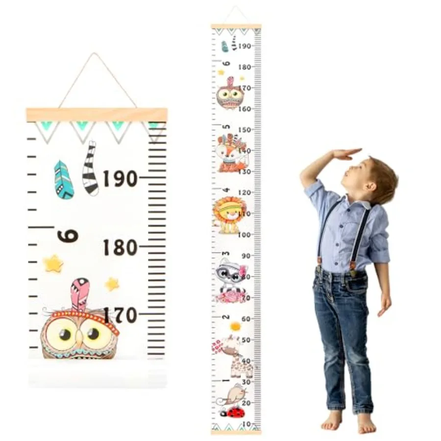 Baby Height Growth Chart for Waterproof Wood Ruler in Animal Design Hangable Removable 79 x 7.9 Nursery Wall Decor
Baby Height Growth Chart for Waterproof Wood Ruler in Animal Design Hangable Removable 79 x 7.9 Nursery Wall Decor